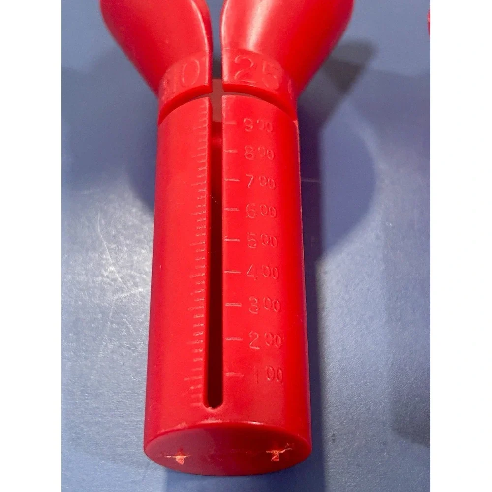 Vintage Set‎ Of 4 Coin Counters Red Funnel Tubes Plastic Money Sorter Set 1980's